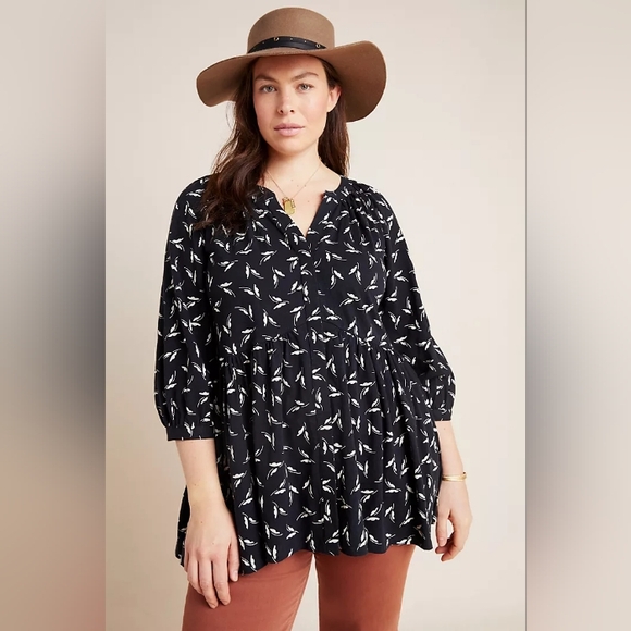 {Anthropologie} Maeve Winona Babydoll Tunic - Picture 8 of 12